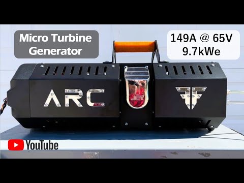 ARC Micro Turbine Birth: Raw Test – 9.7 kW Peak Power on Diesel/Jet-A (Gold Exhaust Moment!)