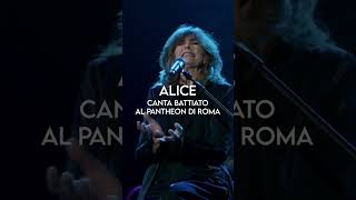 Alice canta Battiato al Pantheon di Roma