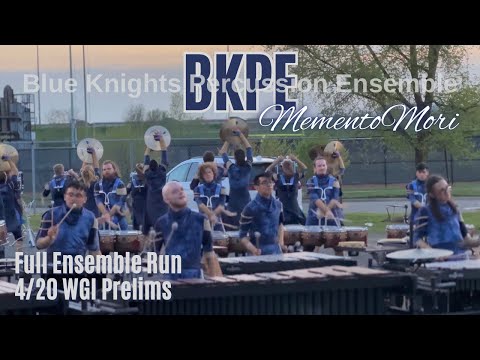 Blue Knights Percussion Ensemble (BKPE) 2023 "Memento Mori" - 4/20 WGI Prelims