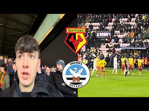 IRRANKUNDA PUNCHES SWANSEA PLAYER AS  WATFORD GET THRASHED AT VICARAGE ROAD| Matchday Vlog