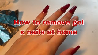 How to remove Gel x nails | without E file | easy | Emilee Russell