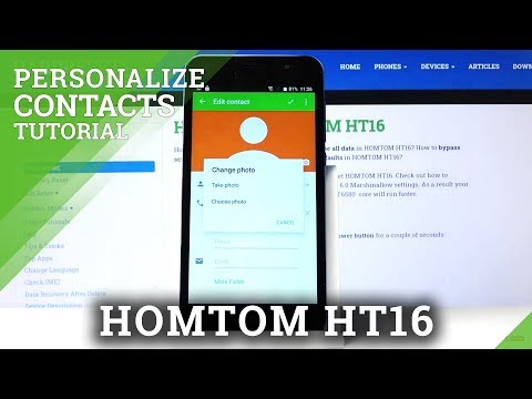 How to Add Photo to Contact in HOMTOM HT16 – Personalize Number