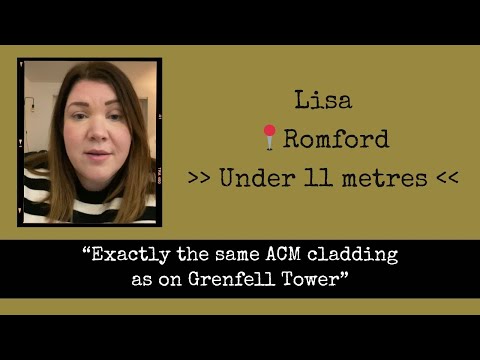 Lisa's Story: Under 11 metres - Exactly the same cladding as Grenfell