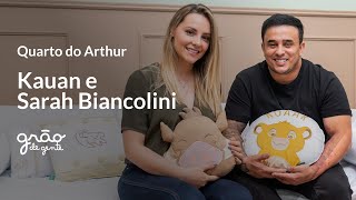 KAUAN, DA DUPLA COM MATHEUS, E ESPOSA ESCOLHEM QUARTO DE BEBÊ AMIGUINHOS O REI LEÃO | GRÃO DE GENTE