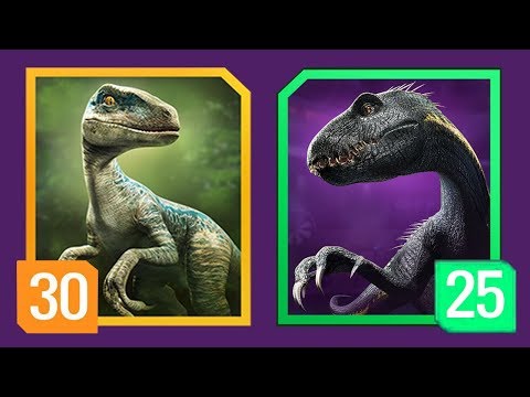 INDORAPTOR Vs BLUE LEVEL 30 - Jurassic World Alive