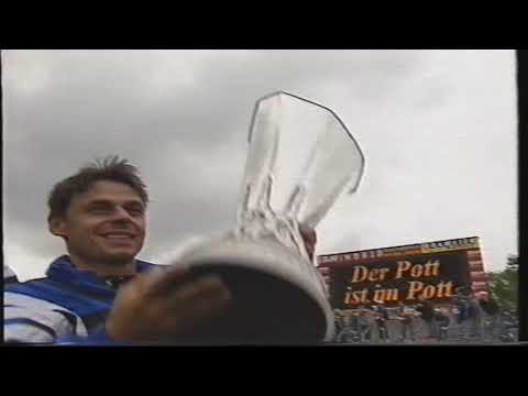 Schalke 04 Uefa Cup 1997 Siegesfeier Historische Aufnahmen