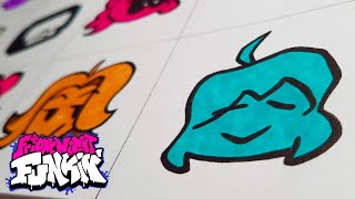 Drawing HEALTH ICONS [ FRIDAY NIGHT FUNKIN&#39; ]✨vs Sunday #shorts