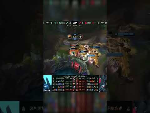 LPL LNG Scout Quadra kill Azir (LNG vs FPX)