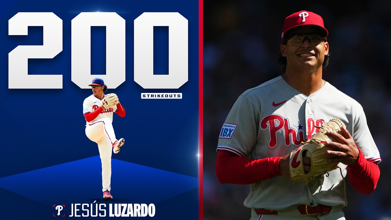 Jesús Luzardo reaches 200 strikeouts for the Phillies! 👏 (DOMINANT outing vs. Mariners 😤)