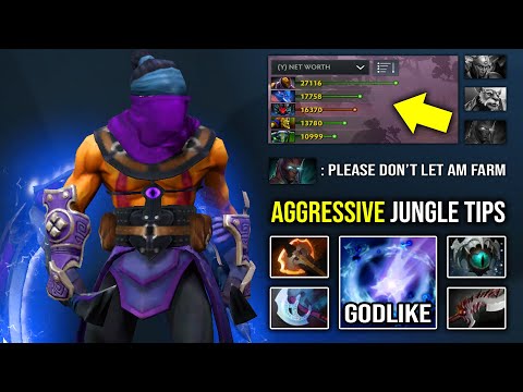 Brutal Fast Jungle 12Min Boots Battle Fury AM God Farm Everywhere with Aggressive Jump 22Kills DotA