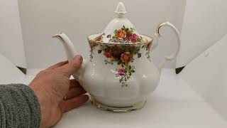 Royal Albert Teapot Old Country Roses China