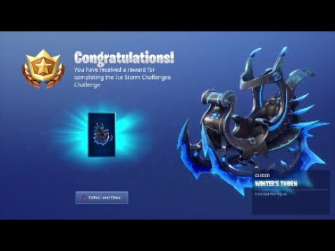 Fortnite: Unlocking Winter's Thorn Glider!!