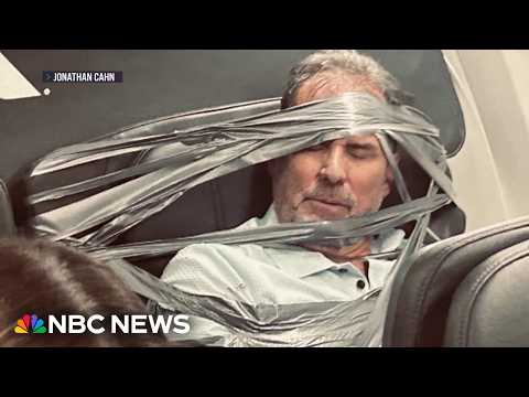 'I don't know what happened': Duct-taped airline passenger says he doesn't remember incident
