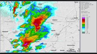 preview picture of video 'Doppler Radar - Stoneville North Carolina Tornado - March 20 1998'