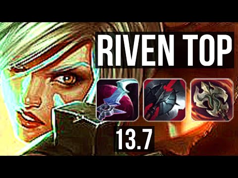 RIVEN vs KAYLE (TOP) | 8 solo kills, 9/1/2, 1.7M mastery, 400+ games, Dominating | KR Diamond | 13.7