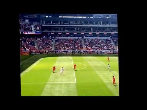 Clint Dempsey showing his moves against Turkey in the USMNT Send Off Series At Red Bull Arena