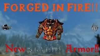 🔴 NEW! Skyrim Mod Showcase #4 - Custom Armor "FORGED IN FIRE" XBOX/PC Mods 2018