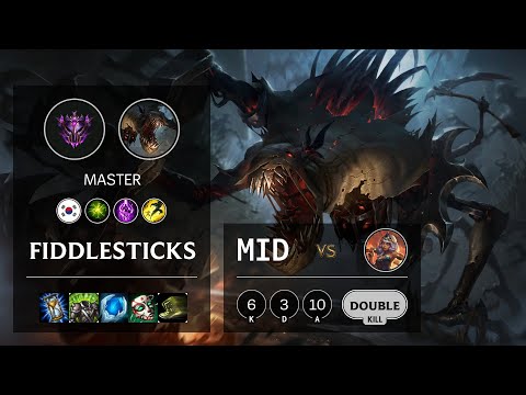 Fiddlesticks Mid vs Qiyana - KR Master Patch 10.14