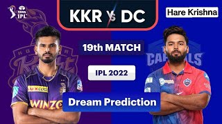 KKR  vs DC Dream11 Prediction: DC vs KOL  D11 TEAM player stats Pitch Report DC VS KOL Livestream