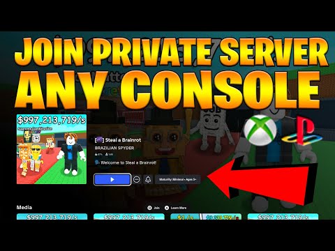 How to Create & Join a Private Server in Roblox Steal a Brainrot (PS4, PS5, or Xbox One/Series X)