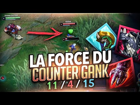 LA FORCE DU COUNTER GANK EN TANT QUE JUNGLER ! Être au bon endroit au bon moment