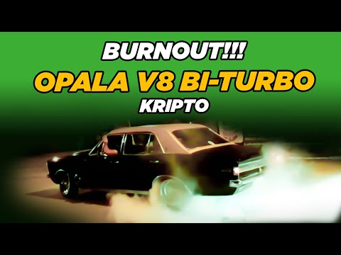 OPALA V8 BI-TURBO NO BURNOUT E EM DETALHES!!! (KRIPTO) @cris_opalaturbo