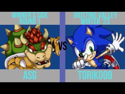 ASG (Bowser) vs. toriko09 (Sonic, Lucario) - Winner's Round 1 - Jousting Valley: Winter '23
