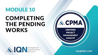 Efficiently Completing Pending Works in Projects CPMA module