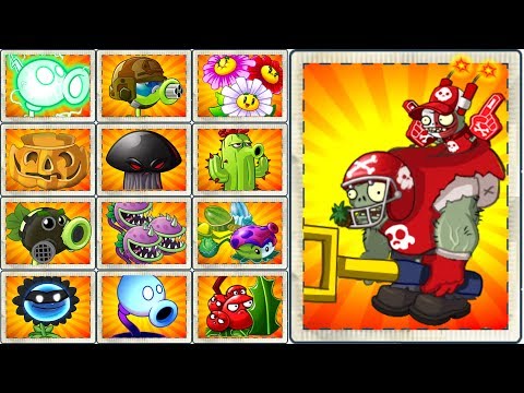 Plants vs Zombies 2 All Star Zombie vs All Plants Power UP - How to Defeat Football Zombie ?