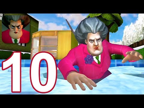Scary Teacher 3D - Gameplay Walkthrough Part 10 - New Christmas Levels (iOS, Android)