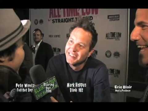 FOB's Pete Wentz and Host Eric Blair interview Blink-182's Mark Hoppus