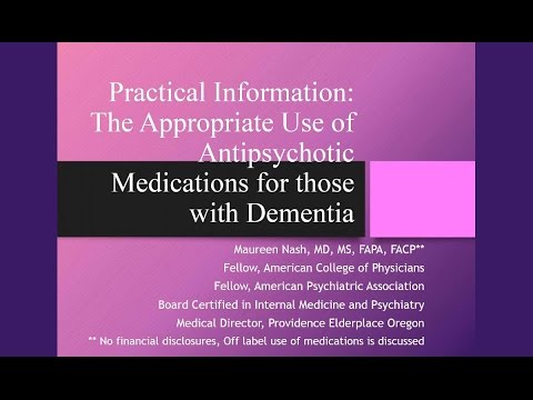 When Anti-Psychotic Medications are Appropriate