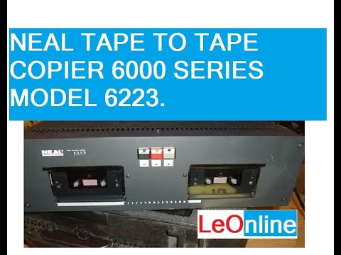 My Tape decks - 6: Neal 6223 - tape to tape copier . Made in UK