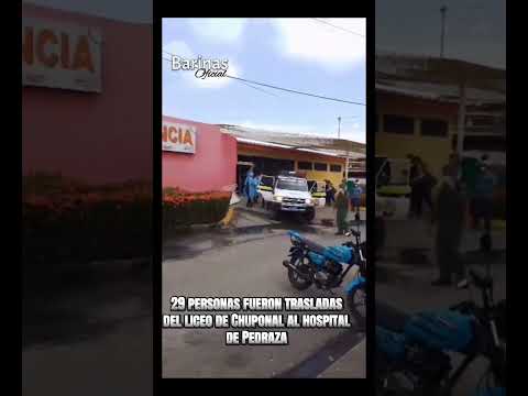ALARMA: En el liceo de Chuponal/Pedraza/Barinas, 29 personas, incluyendo alumnos, se descompensaron