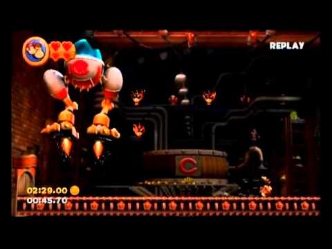Donkey Kong Country Returns - 7-B Feather Fiend - 1:30.63 (Shiny Gold Medal)
