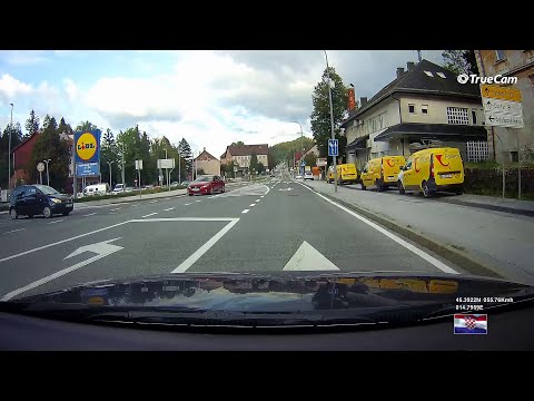 Delnice : Vožnja kroz grad Lujzijanskom, povijesno - turističkom cestom 🚙 od juga prema sjeveru