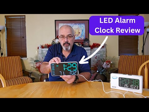 📅⏰ MASHI 8.4'' Large Digital Wall Clock Review – Big Digits, Temp & Alarm! 🔥