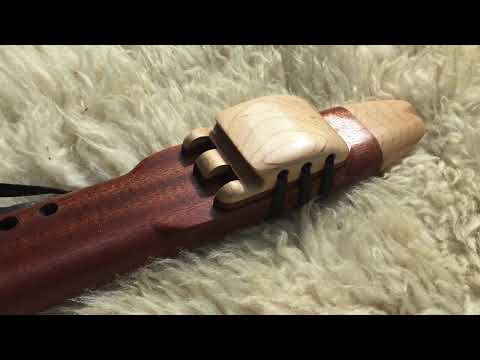 7 Hole Native American Style Drone in the Key of A - 440Hz of Sapele and Maple woods