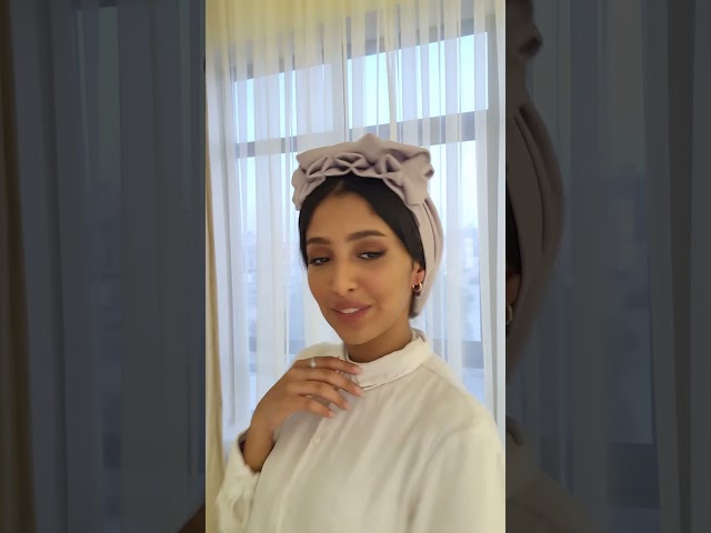 توربان قطني قابل للتعديل-رمادي فاتح