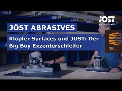 Exzenterschleifer BigBoy von Jöst abrasives in Zusammenarbeit mit Klöpfer Surfaces