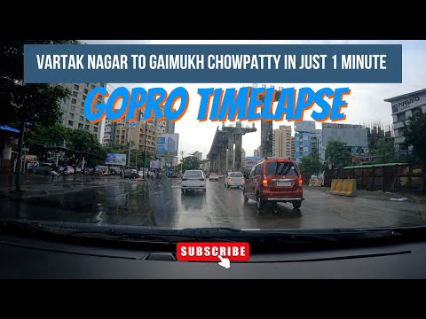 Vartak Nagar to Gaimukh Chowpatty in just 1-min! Beautiful GoproTimelapse captures 40-minute traffic