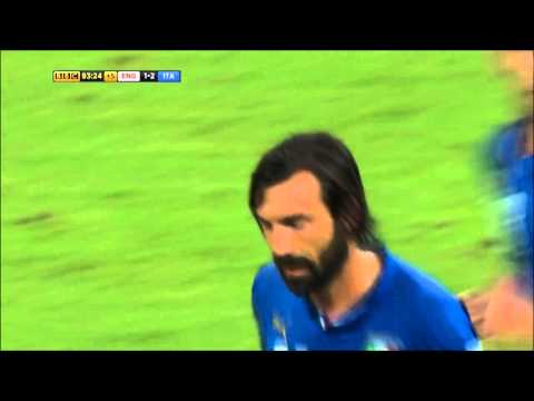 Andrea Pirlo's amazing free kick against England, June 14 2014