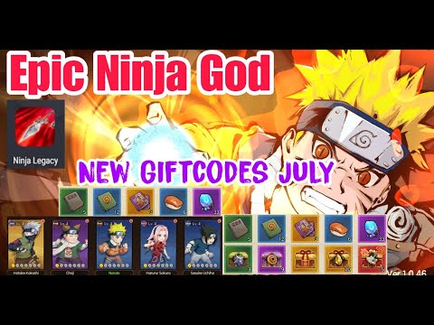 Epic Ninja God New Giftcodes July - Naruto RPG Free SS & Free VIP|Naruto Ninja Legacy