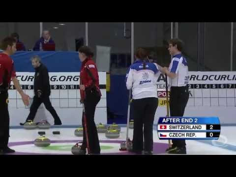 CURLING: SUI-CZE World Mixed Doubles Chp 2014 - HIGHLIGHTS