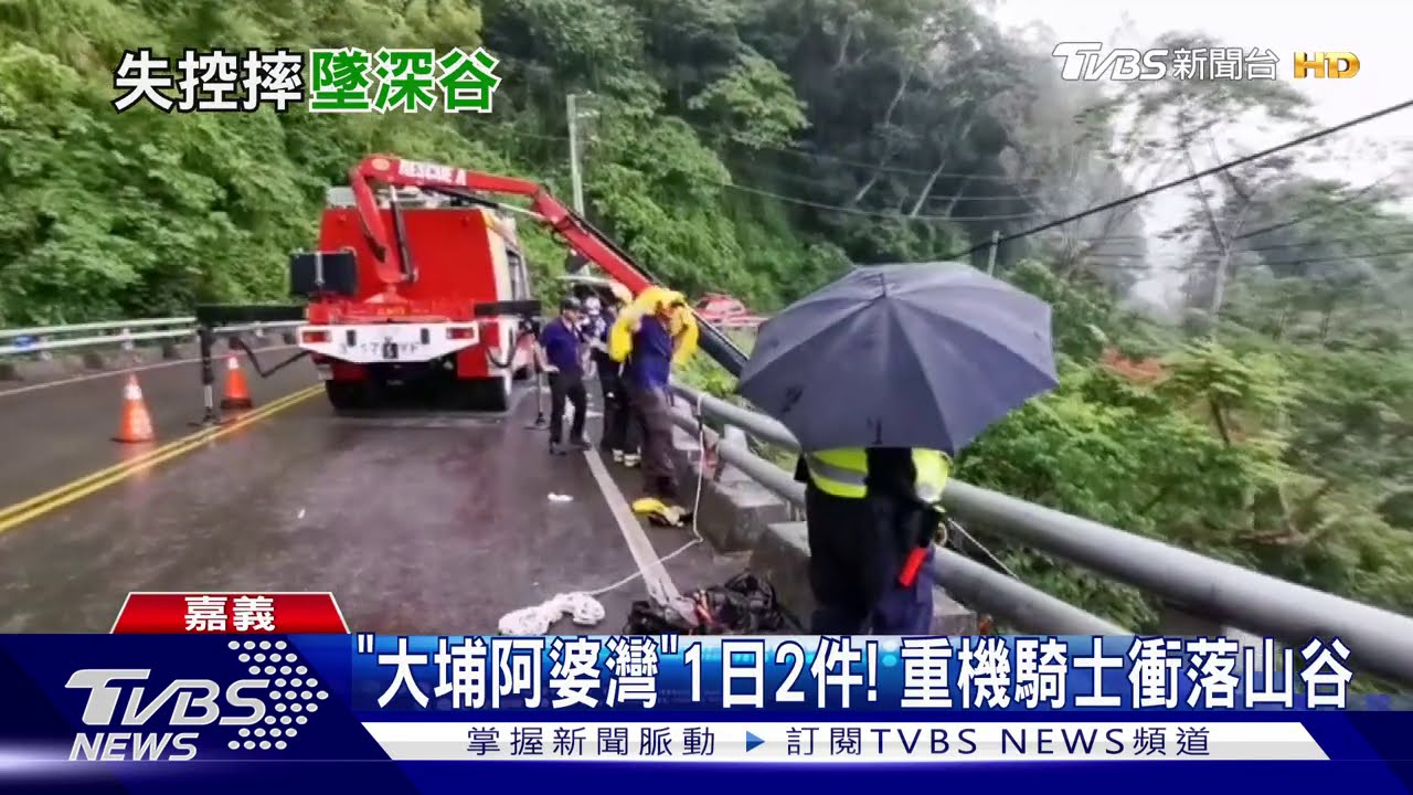 「大埔阿婆灣」1日2件！　重機騎士衝落山谷