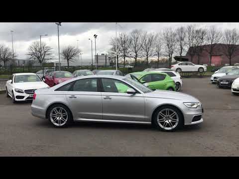 silver Audi A6 Saloon 2.0 TDI S line 4dr
