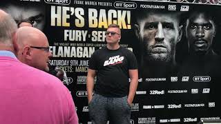 RESPECT! NICK BLACKWELL GETS A GREAT RECEPTION FROM MANCHESTER CROWD AT FURY WEIGH IN