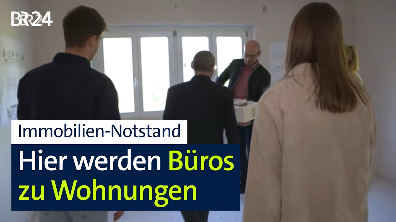 Wohnen, wo früher gearbeitet wurde: Büros werden zu Wohnungen | Abendschau | BR24
