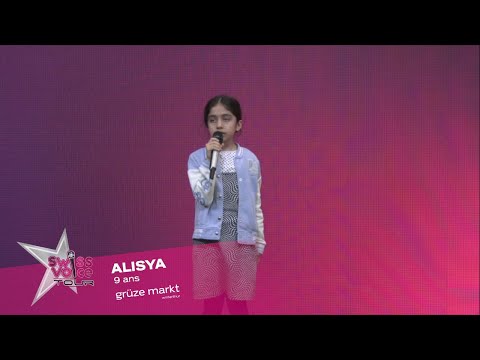 Alisia 9 jahre - Swiss Voice Tour 2023, Grüze Markt Winterthur