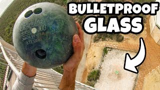 BOWLING BALL Vs. BULLETPROOF GLASS from 45m! (150 ft)